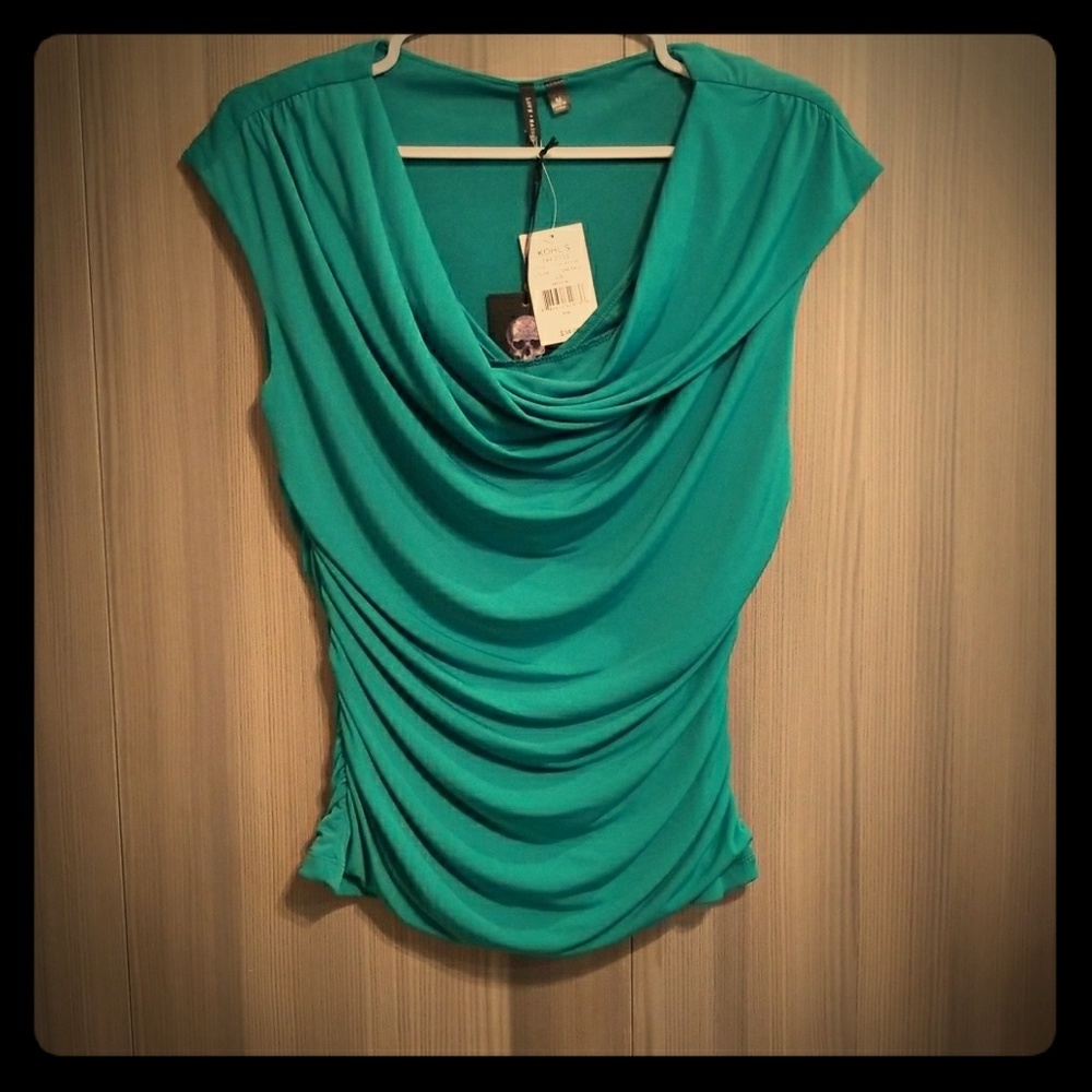 LOVE  + HAIGHT TopTeal/Green